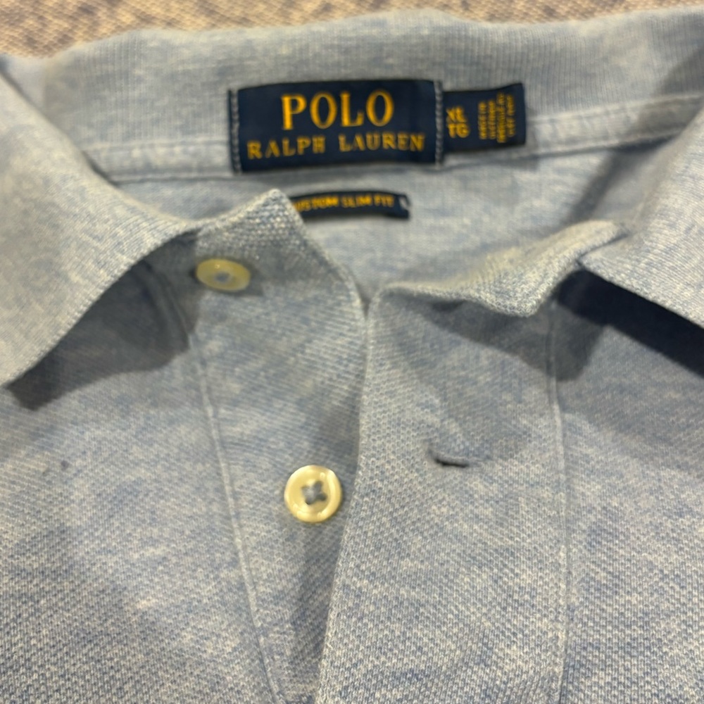 Ralph Lauren Polo 👕. Light blue. So clean. Serious offers only please :) XL
